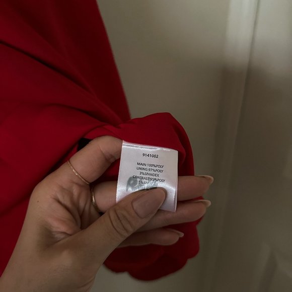 Stylestalker China Doll Off the Shoulder Red Dress Size Small - Picture 5 of 8